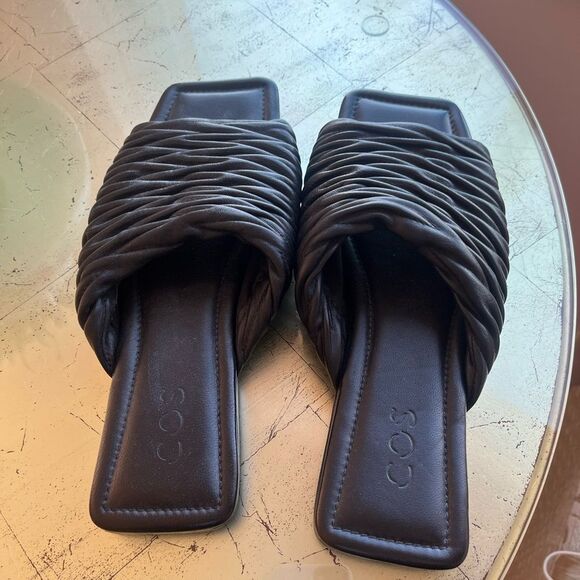 COS Leather Square Toe Sandals NWT - Picture 10 of 11